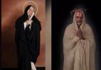 Οι ηθοποιοί Τσακίρη - Θεοδωρίδης πόζαραν ως Παναγία και Χριστός  - Κεντρική Εικόνα